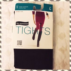 NO NONSENSE Espresso Super Opaque Tights L